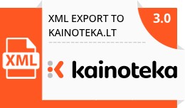 XML prekių eksportas į kainoteka.lt / XML expo..