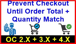 Prevent Checkout Until Order Total + Quantity Ma..