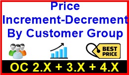 Price Increment-Decrement By Customer Group