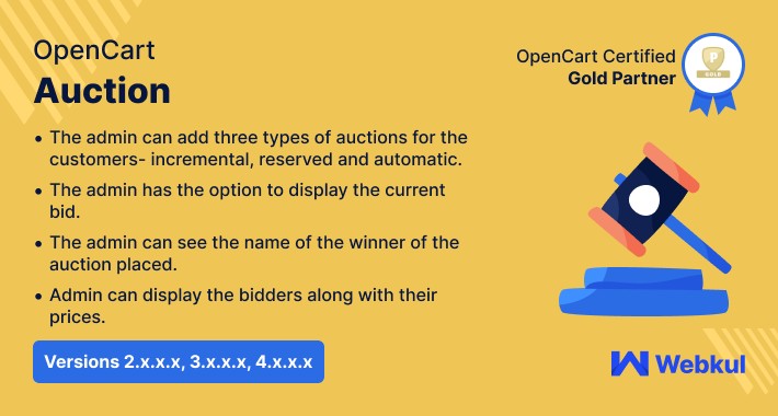 Opencart Auction