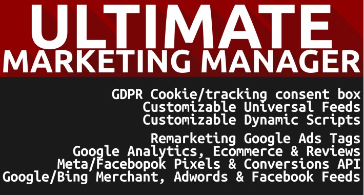 Ultimate Marketing Manager (Feeds, Tags, GDPR)