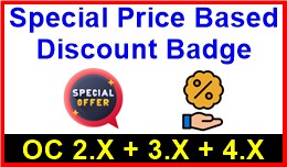 Special Price Based Discount Badge