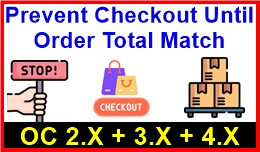 Prevent Checkout Until Order Total Match