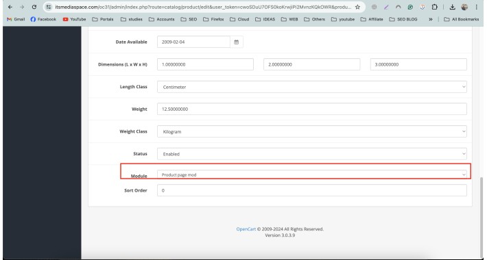 Category and product based modules