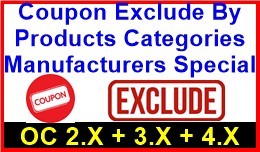 Coupon Exclude By Products Categories Manufactur..