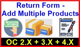 Return Form - Add Multiple Products