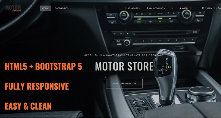 Motor Theme V4.0 (2024  FULL Responsive HTML5 Bootstrap 5)