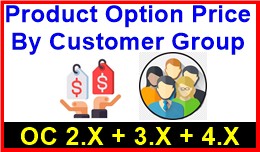 Product Option Price By Customer Group