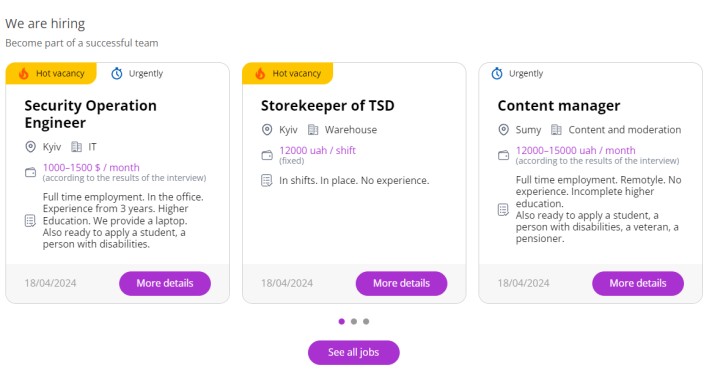 Opencart 3x Job board / We are hiring
