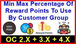 Min Max Percentage Of Reward Points To Use By Cu..