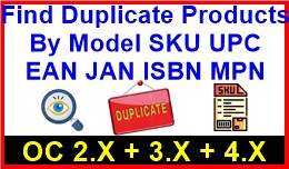 Find Duplicate Products By Model SKU UPC EAN JAN..
