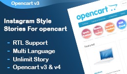 Instagram Style Stories For opencart