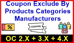 Coupon Exclude By Products Categories Manufactur..