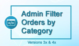 Admin Filter Orders by Category