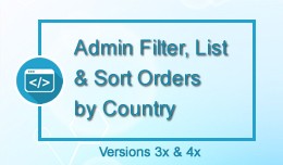Admin Filter, List & Sort Orders by Country