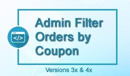 Admin Filter Orders by Coupon