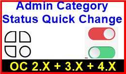 Admin Category Status Quick Change
