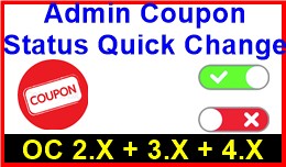 Admin Coupon Status Quick Change