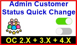 Admin Customer Status Quick Change