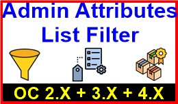Admin Attributes List Filter