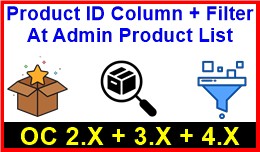 Product ID Column + Filter At Admin Product List