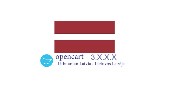 Opencart 3.0.x.x - Full Language Pack - Lithuanian Latvia Lietuv