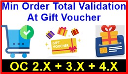 Min Order Total Validation At Gift Voucher