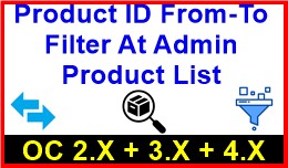Product ID From-To Filter At Admin Product List