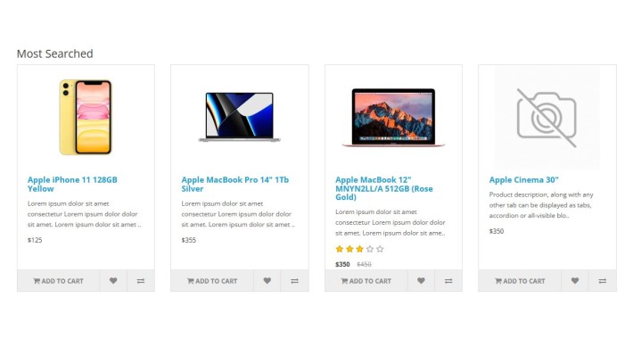 Product Most Searched Opencart Free