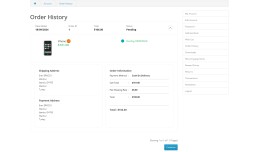 Order History Layout