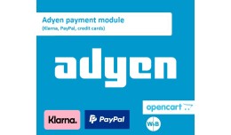 Adyen payment module (Klarna, PayPal, credit car..