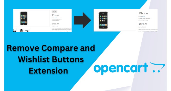 Remove Compare and Wishlist Buttons