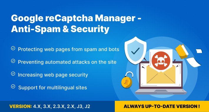 Google reCAPTCHA Manager - Anti-Spam & Security (v. 1.5-4.*)