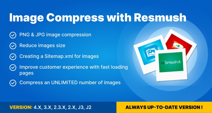 Image Compress with reSmush (support v. 1.5-4.*)