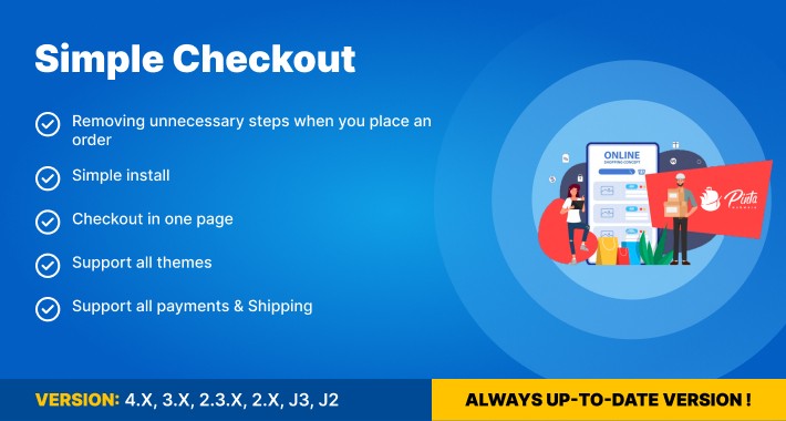Simple Checkout (support v. 1.5-4.*)