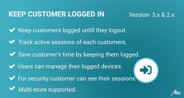 Keep Customer Logged In