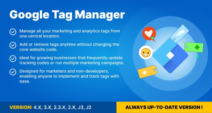 Googler Tag Manager for OpenCart (v.2-4.x)