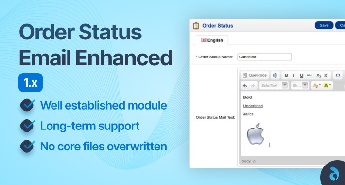 Order Status Mail enhanced 1.5