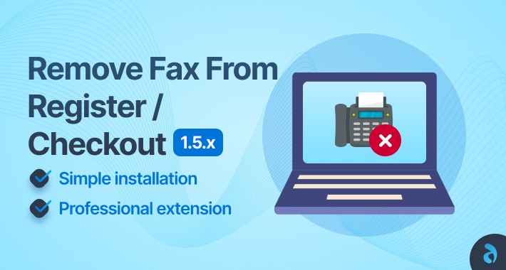 Remove Fax from Register / Checkout