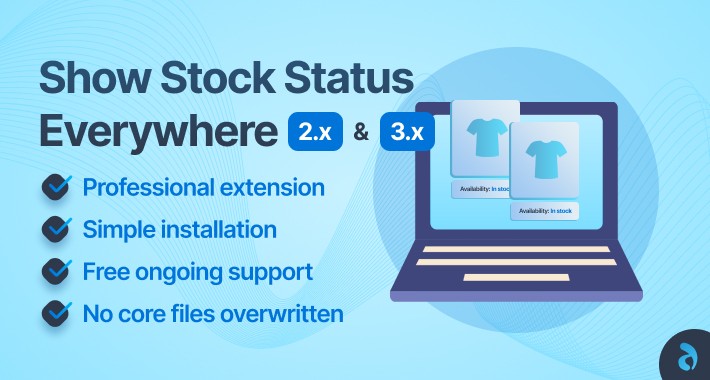 Show Stock Status everywhere 2.x and 3.x