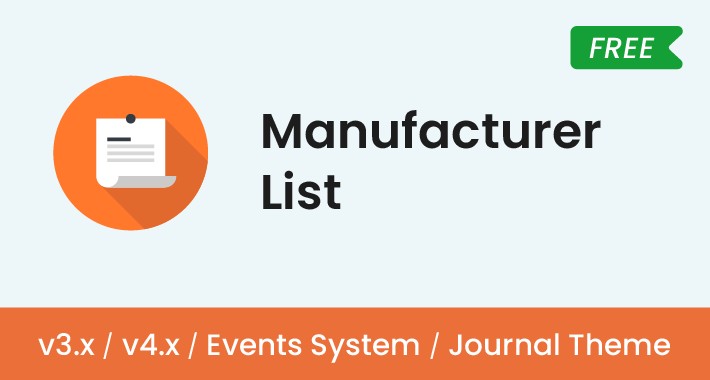 Manufacturer List