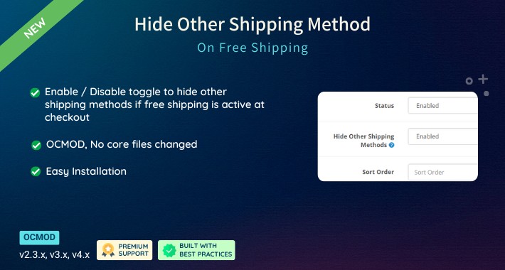 Hide Other Shipping Methods On Free Shipping