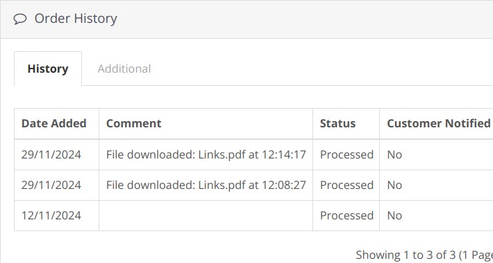 Status for Downloaded Digital Products