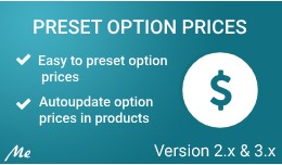 Preset Option Prices