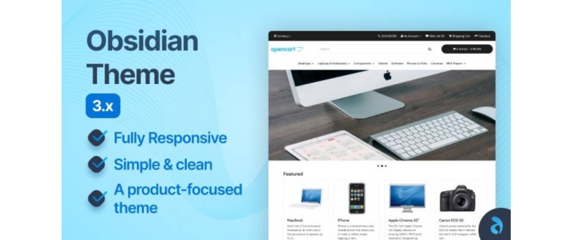 Introducing the New Obsidian Theme for OpenCart