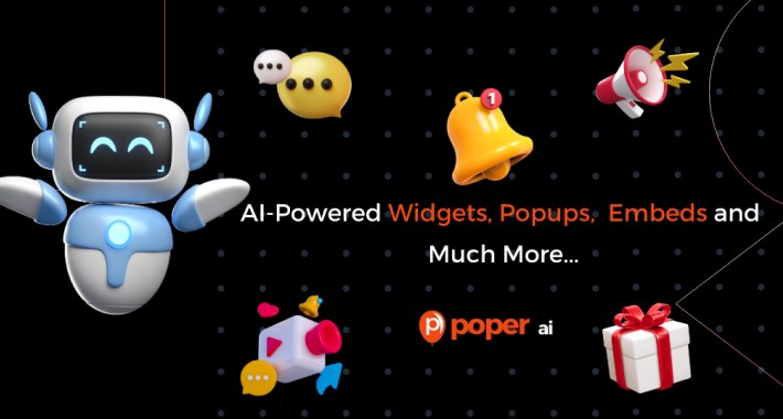 Poper: Widgets, Popups & Embeds Powered by AI