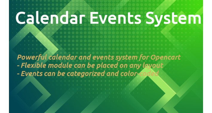 Calendar Events - Flexible Calendar and Events System