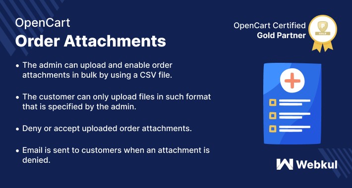 Opencart Order Attachments