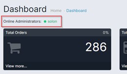 Dashboard Admin Users Logged In