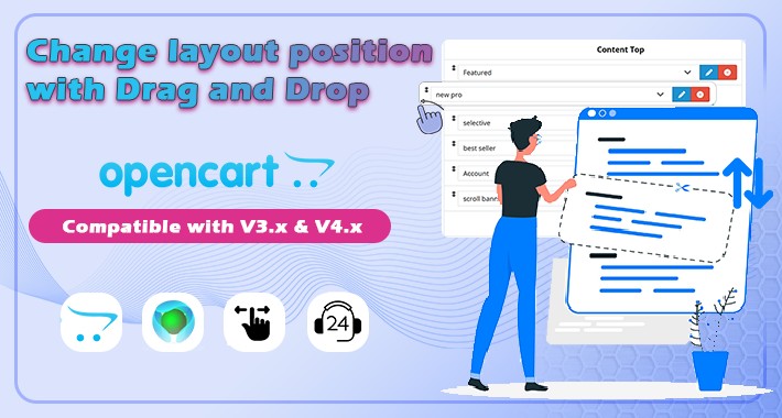 Change layout position with Drag and Drop